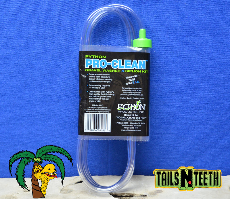 PYTHON Pro-Clean Aquarium Gravel Washer Siphon Kit - MINI 1"x6" x 6 FT Hose