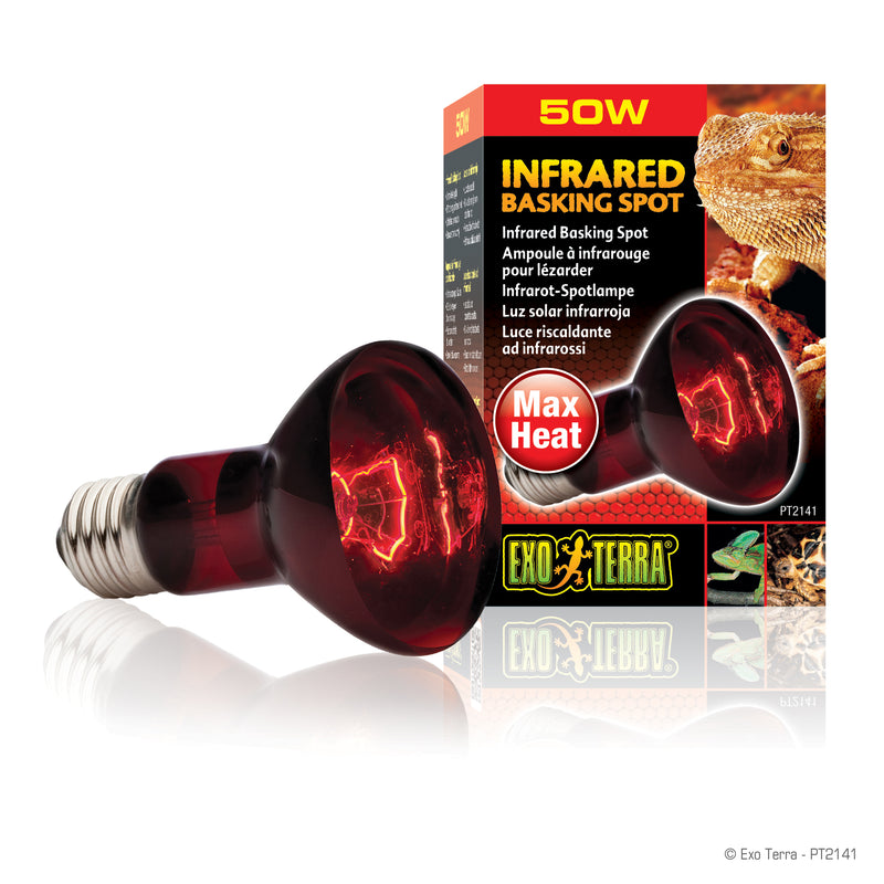 Exo Terra Infrared Basking Spot - R20 / 50W - Emits infrared heat waves