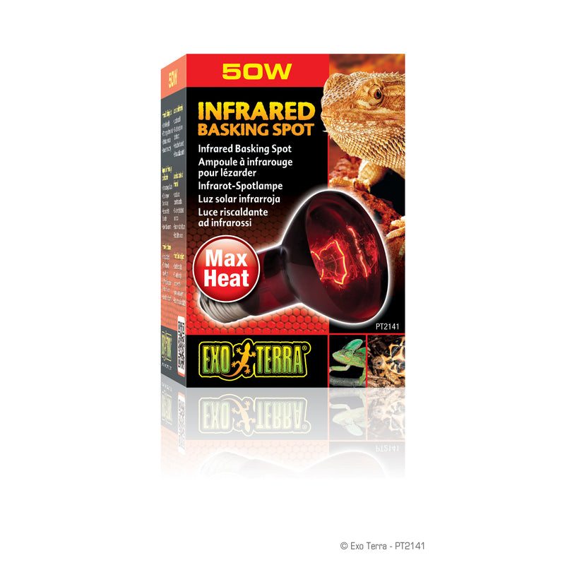 Exo Terra Infrared Basking Spot - R20 / 50W - Emits infrared heat waves