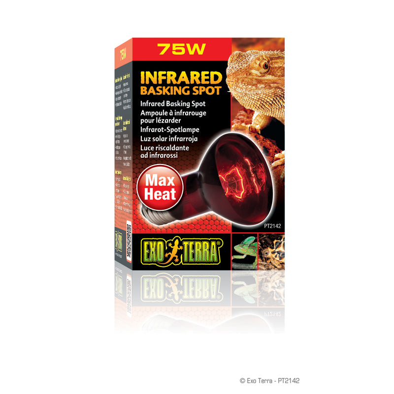 Exo Terra Infrared Basking Spot - R20 / 75W - Emits infrared heat waves