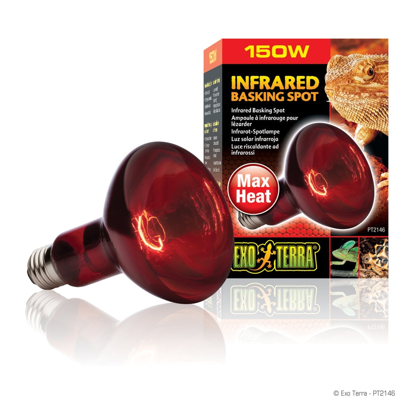 Exo Terra Infrared Basking Spot - R30 / 150W - Emits infrared heat waves