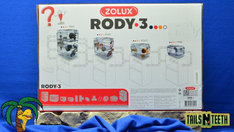 Zolux RODY-3 DUO Cage for Hamsters Gerbils Mice - RED - InterConnecting Cages