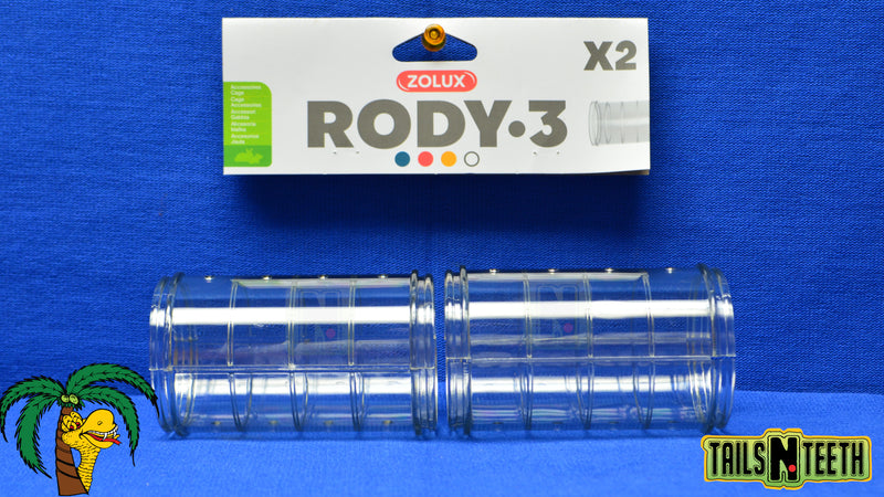 Zolux RODY-3 Straight Tube for Rody-3 InterConnecting Cages - 2 Pack