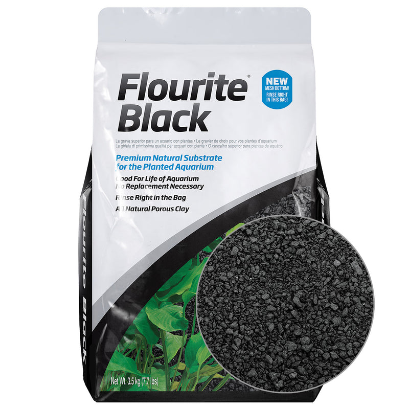 Seachem Flourite Black - 3.5 kg - Premium Natural Aquarium Substrate for Planted Tanks