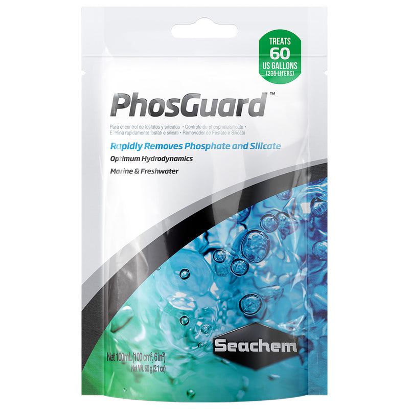 Seachem PhosGuard 100ml - Phosphate & Silicate Remover for Freshwater & Marine