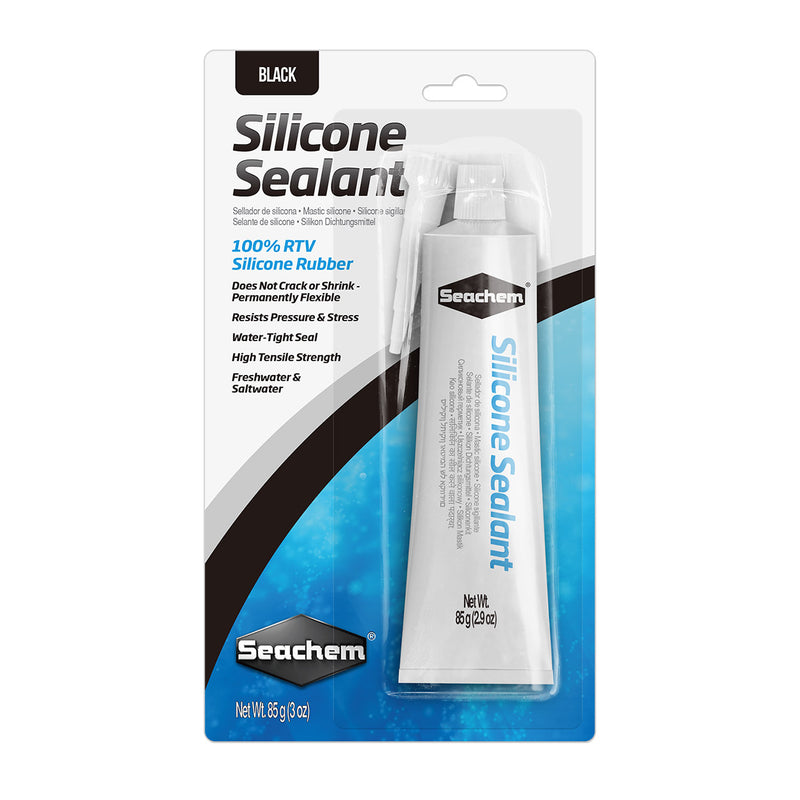 Seachem Silicone Sealant - 3 oz - Black