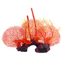 Seafan Cluster - Red - Saltwater Aquarium Ornament