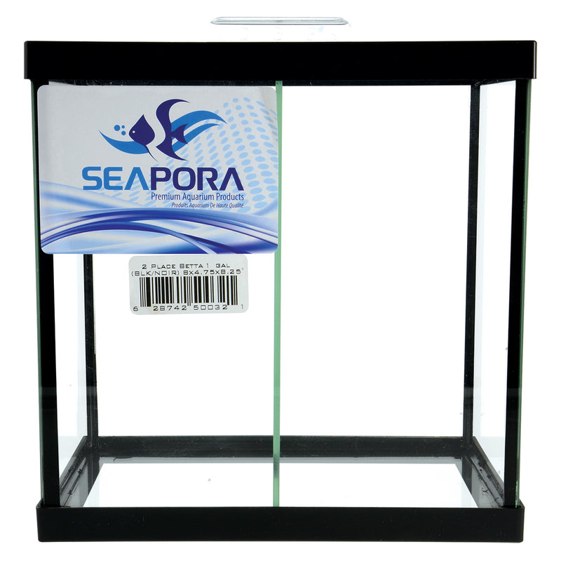 Seapora Betta Aquarium - 2 Compartments - 1 gal