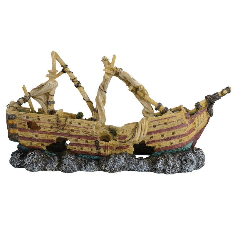 Shipwreck Schooner with aeration - Aquarium Ornament - Saltwater or Freshwater