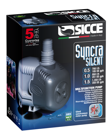 Sicce Syncra Silent Multifunction Pump 1.0 - 251gph 5ft head