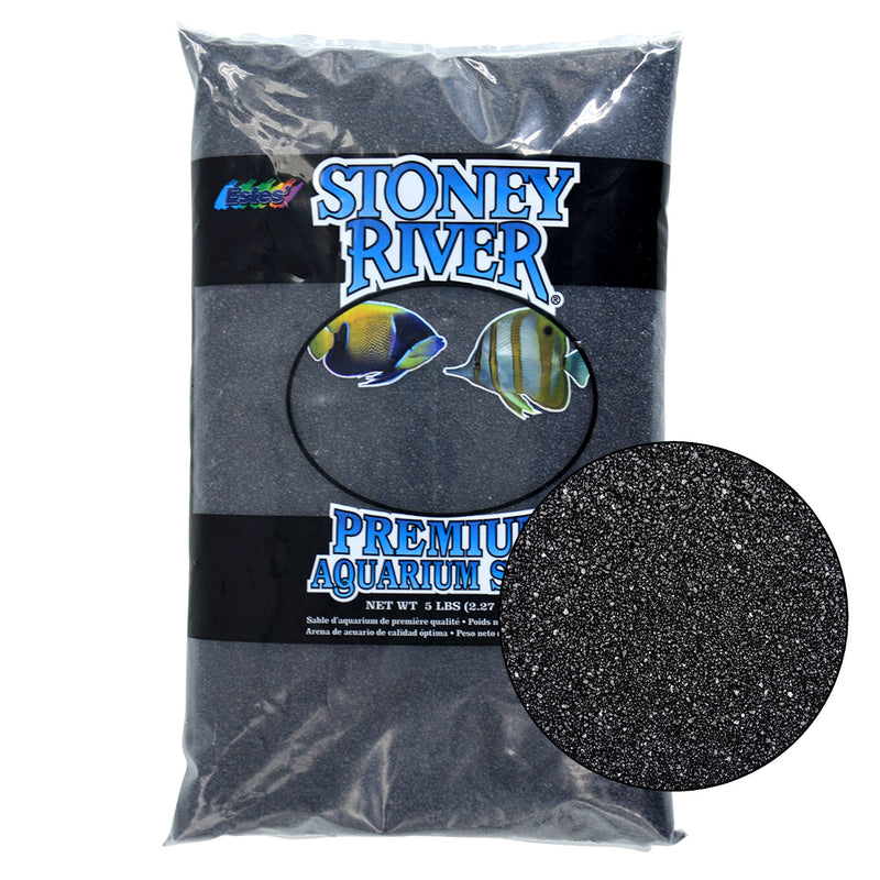 Stoney River Premium Aquarium Sand - Black - 5 lb