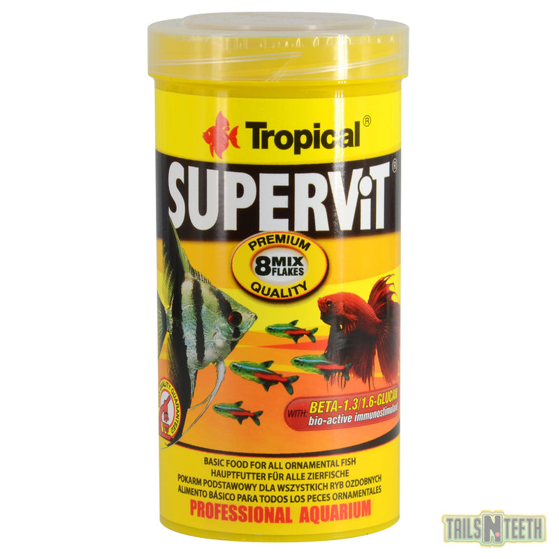 Tropical SuperVit Flakes 50g - Premium Flake Food for All Ornamental Fish