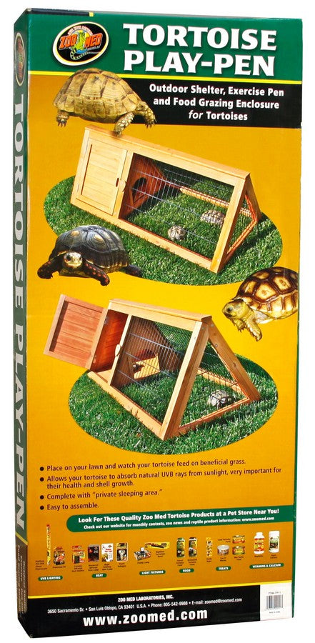 Zoo Med Tortoise Play-Pen - Outdoor Shelter - Food Grazing Pen