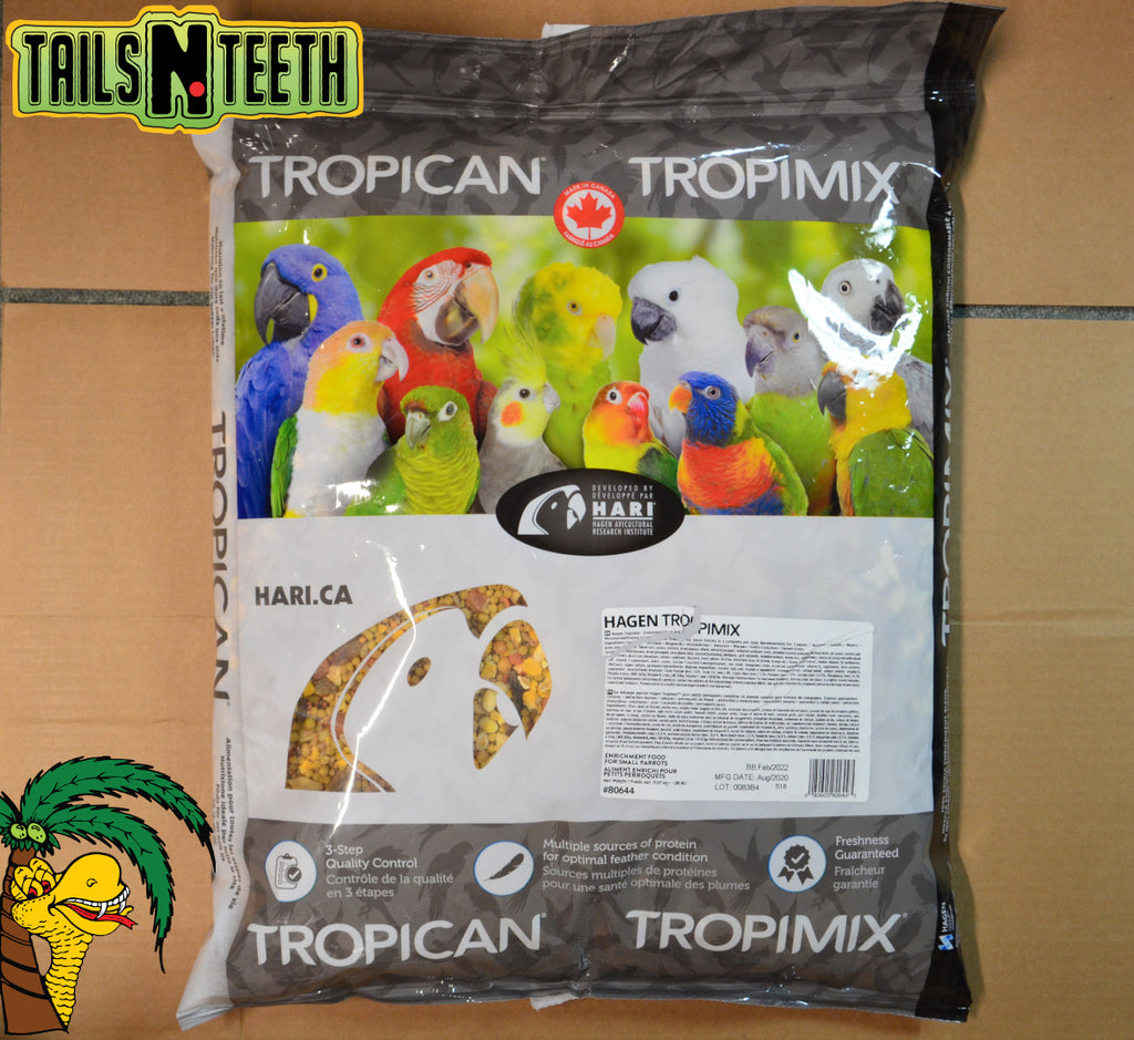 Tropican TropiMix Enrichment Food for Small Parrots 9.07kg Made In C