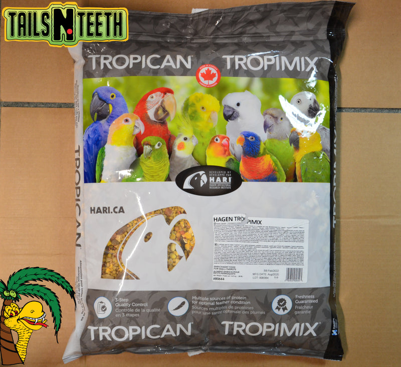 Tropican TropiMix Enrichment Food for Small Parrots 9.07kg - Made In Canada