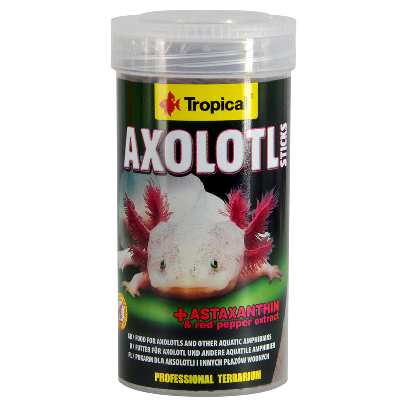 Tropical Axolotl Sticks - 135 g - Sinking Food for Axolotls & Amphibians