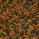 Tropical Cichlid Red & Green Floating Sticks - Large Sticks - 75g - Super Colour Enhancer