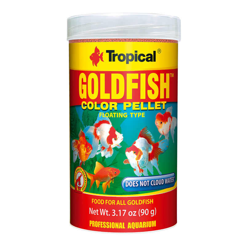 Tropical Goldfish Floating Colour Pellet 90g - for All Goldfish