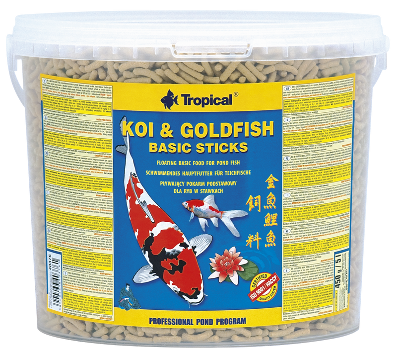 Tropical Koi & Goldfish Basic Sticks 900g ~ Floating Food for Pond Fish