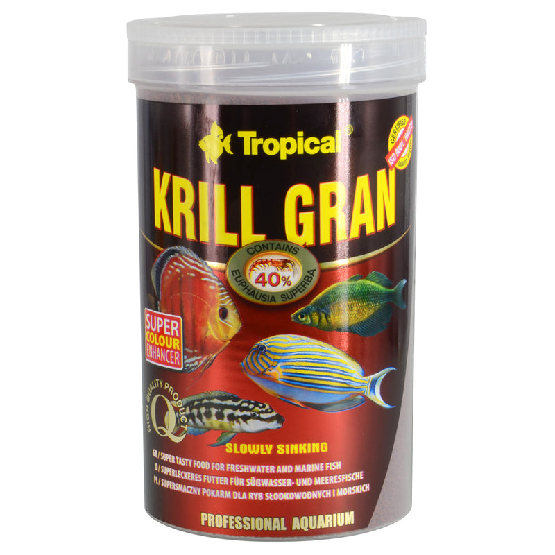 Tropical Krill Gran - 540g - Slowly Sinking - Super Colour Enhancer