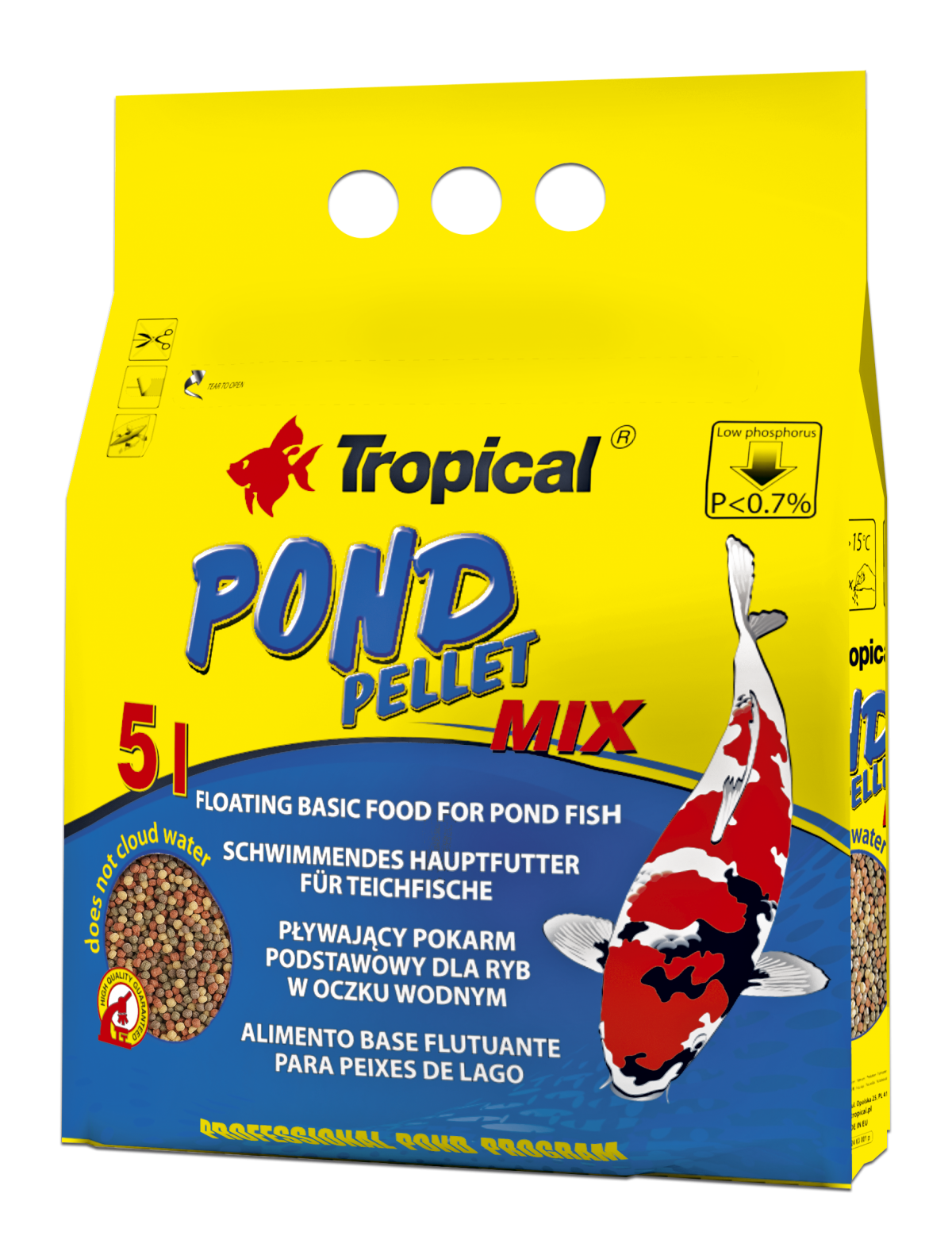 Tropical Pond Pellet - Small 650g ~ Basic Floating Food for Pond Fish