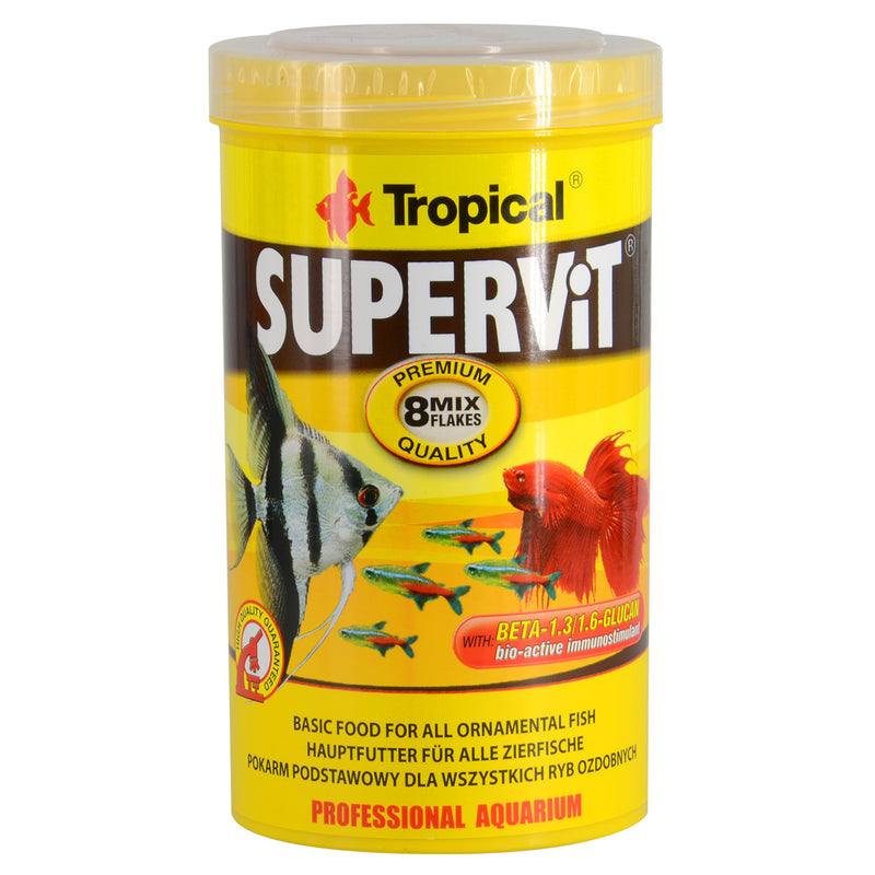 Tropical SuperVit Flakes 100g - Premium Flake Food for All Ornamental Fish