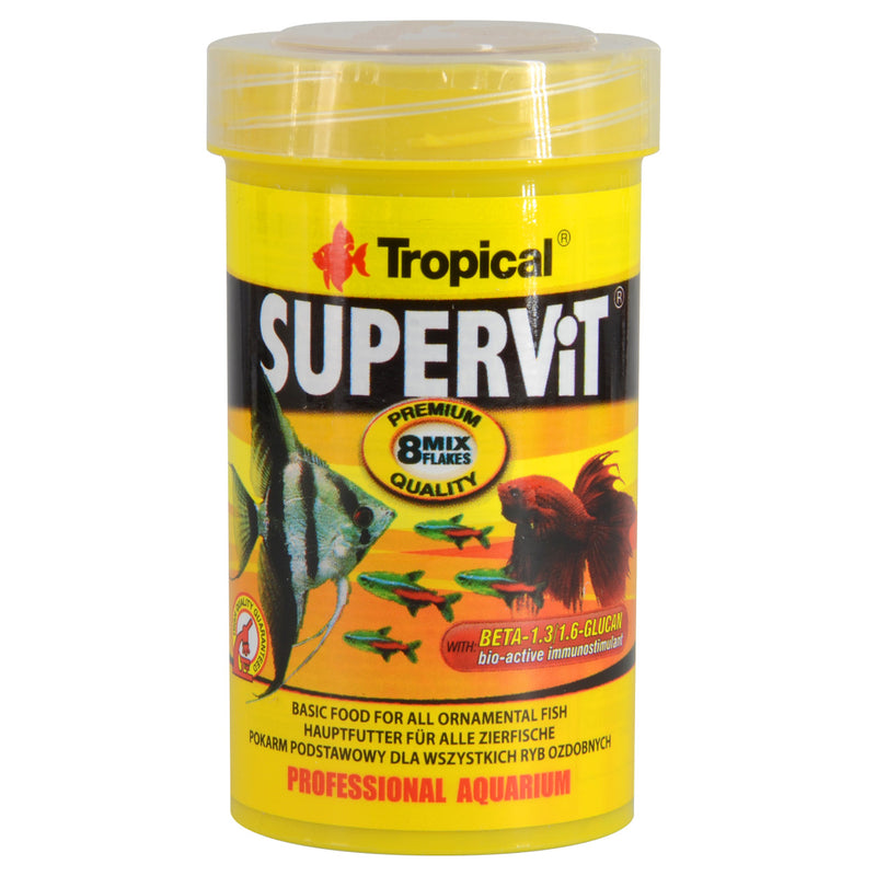 Tropical SuperVit Flakes 20g - Premium Flake Food for All Ornamental Fish