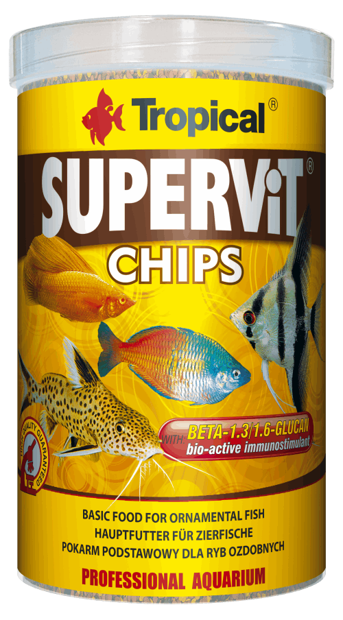 Tropical SuperVit Chips 52g - Basic Food for Ornamental Fish