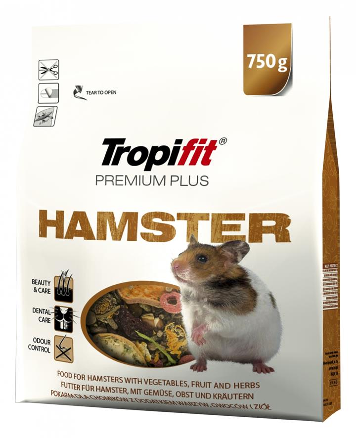 TropiFit Premium Plus Hamster 750g ~ Premium Hamster Food ~ Veggie/Fruit/Herbs