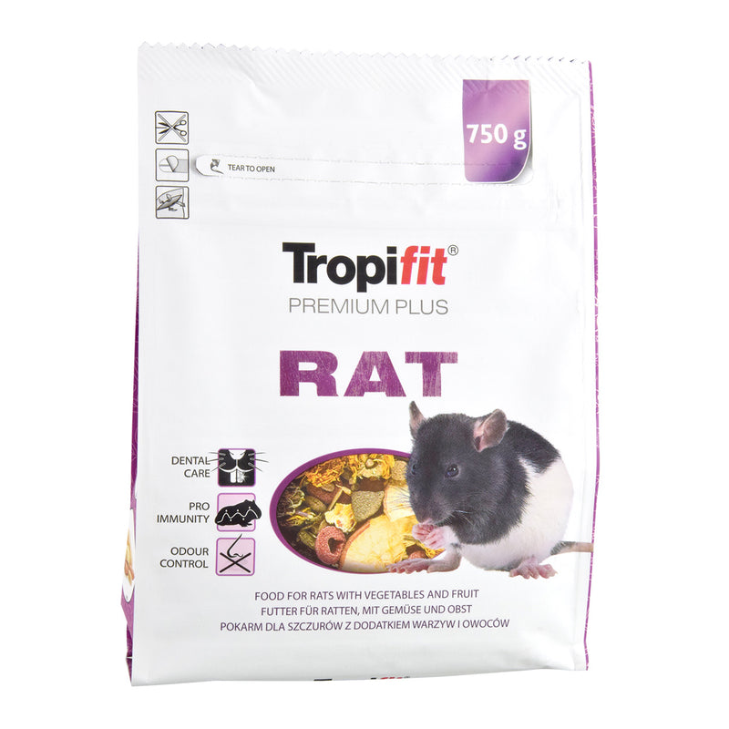 TropiFit Premium Plus Rat Food 750g ~ Premium Rat Food ~ Veggie/Fruits