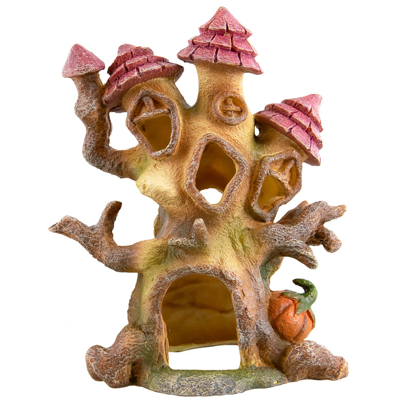 Multi-Tower Funky Pumpkin Castle  Aquarium Ornament