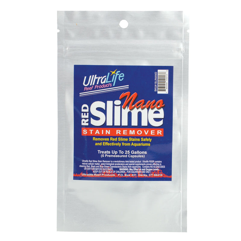 UltraLife NANO Red Slime Stain Remover - 5 Capsules - Treats 25 Gallons