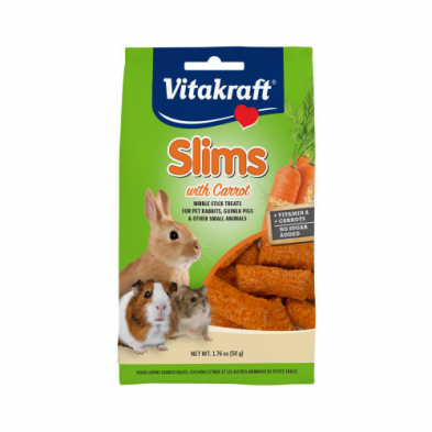 VITAKRAFT SLIMS WITH CARROT SMALL ANIMAL TREAT 1.76 OZ