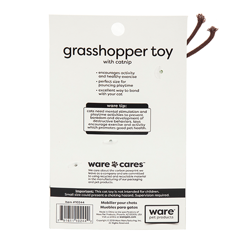 WARE GRASSHOPPER CAT TOY