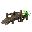 Wooden Dock Aquarium Ornament