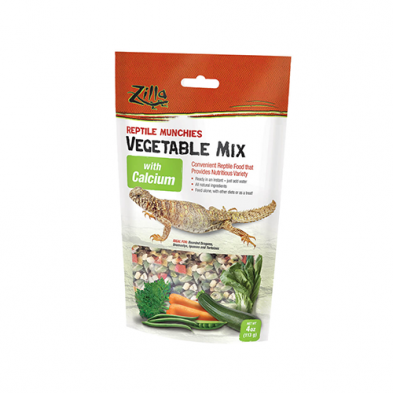 ZILLA® REPTILE MUNCHIES VEGETABLE MIX WITH CALCIUM 4 OZ