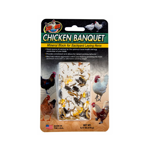 ZOO MED CHICKEN BANQUET MINERAL BLOCK