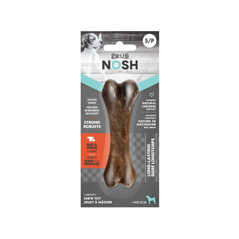 Zeus NOSH STRONG Chew Bone - Beef & Cheese Flavor - Small - 11 cm (4.5 in)