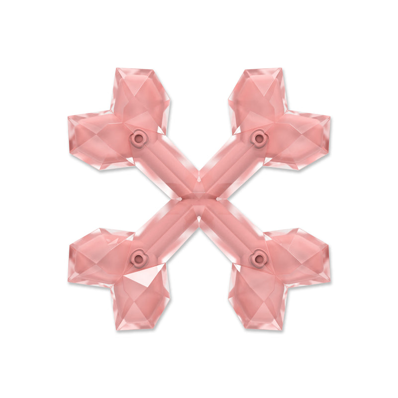 Zeus Duo Cross Bones - Chicken Scent - Coral - 15 cm (6 in)