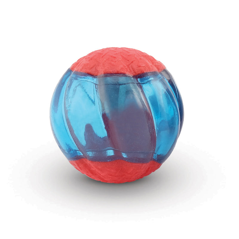 Zeus Duo Ball Dog Toy with Flashing LED - Small - 2 pack - 5 cm (2 in)