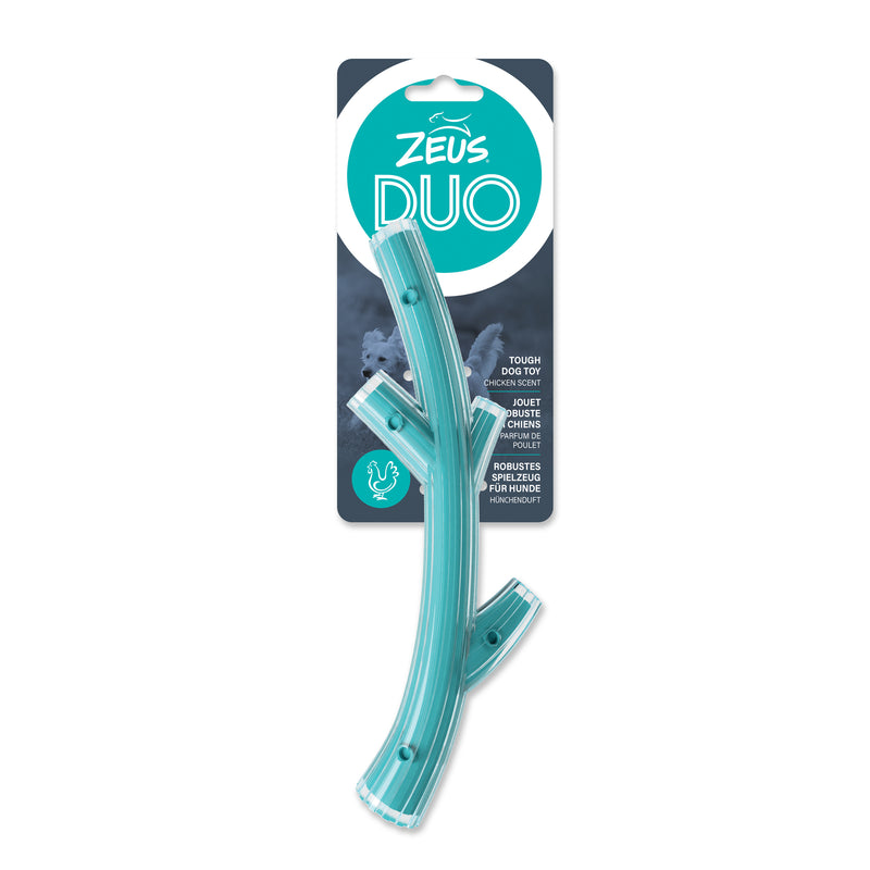 Zeus Duo Stick - Chicken Scent - Turquoise - 23 cm (9 in)