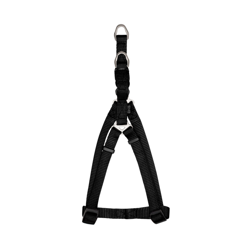 Zeus Nylon Step-In Dog Harness - Black - Medium - 1.5 cm x 44 cm-55 cm (1/2in x 17in-22in)