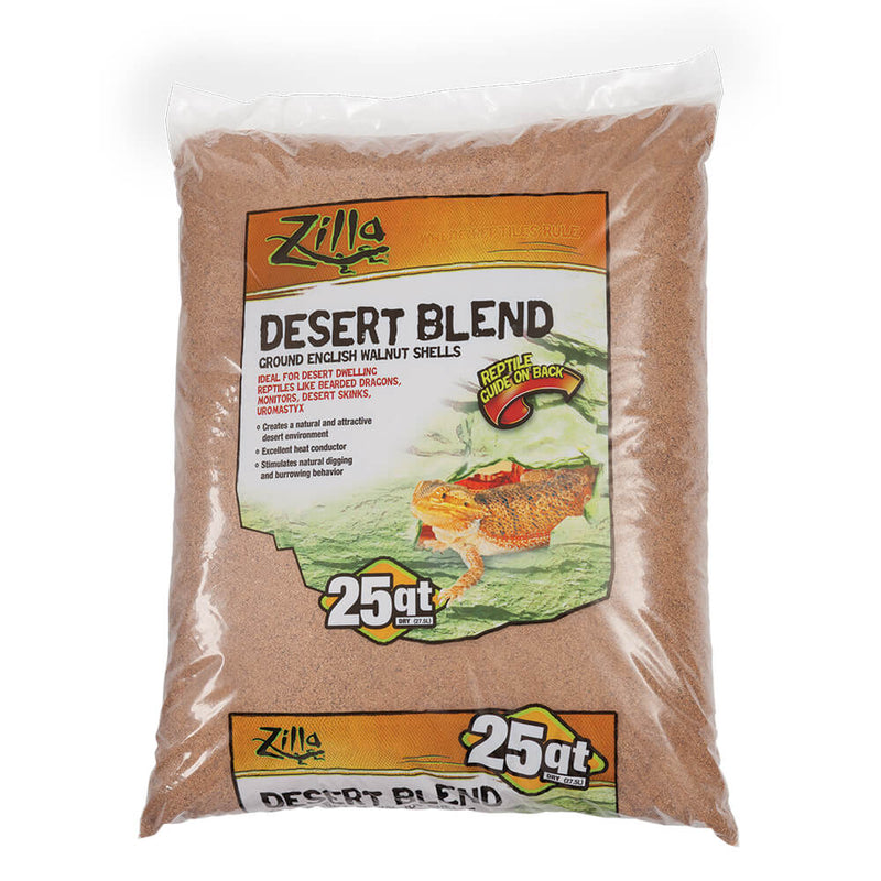 Zilla Desert Blend Ground English Walnut Shells - 25 qt/27.5L Bag - Excellent Heat Conductor