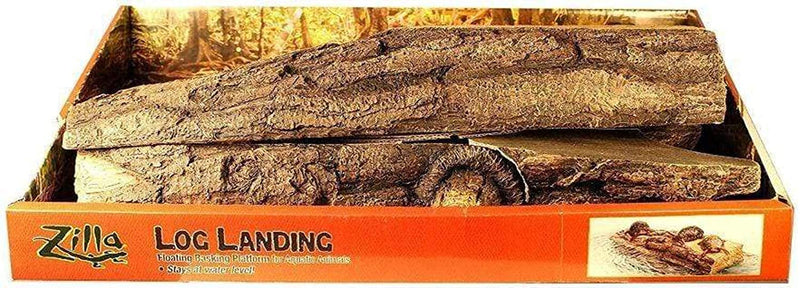 Zilla Log Landing Freestanding Floating Basking Platform, 18" X 9" X 5"