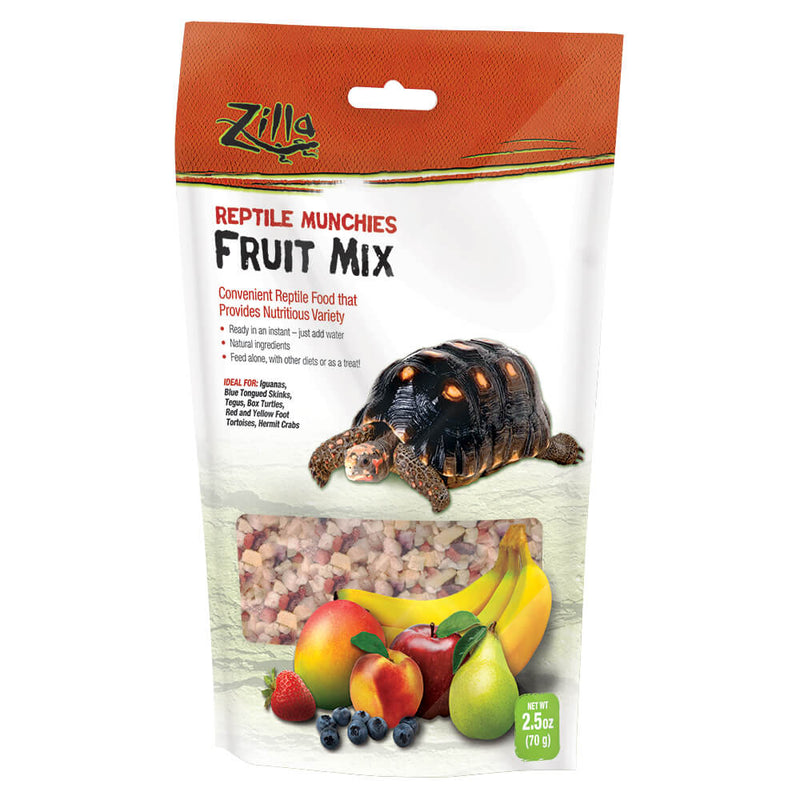 Zilla Reptile Munchies - Fruit Mix - 70g (2.5oz) - Natural Ingredients