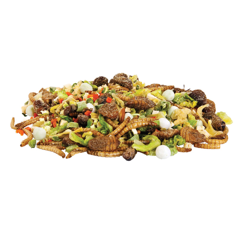 Zilla Reptile Munchies - Omnivore Mix w/calcium - 113g (4 oz) -  for Bearded Dragons, Water Dragons, Tegus, Box Turtles, and more!