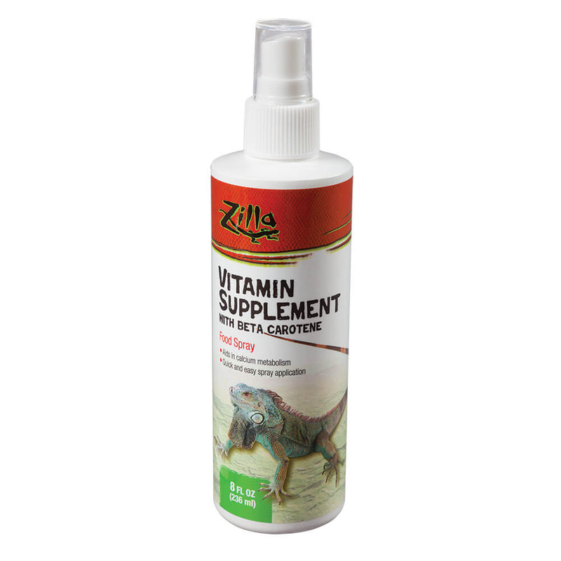 Zilla Vitamin Supplement Food Spray - 237g (8oz) - With Beta Carotene