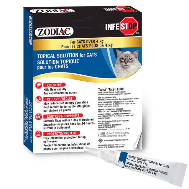 Zodiac INFESTOP Topical Flea Solution for Cats OVER 14KG