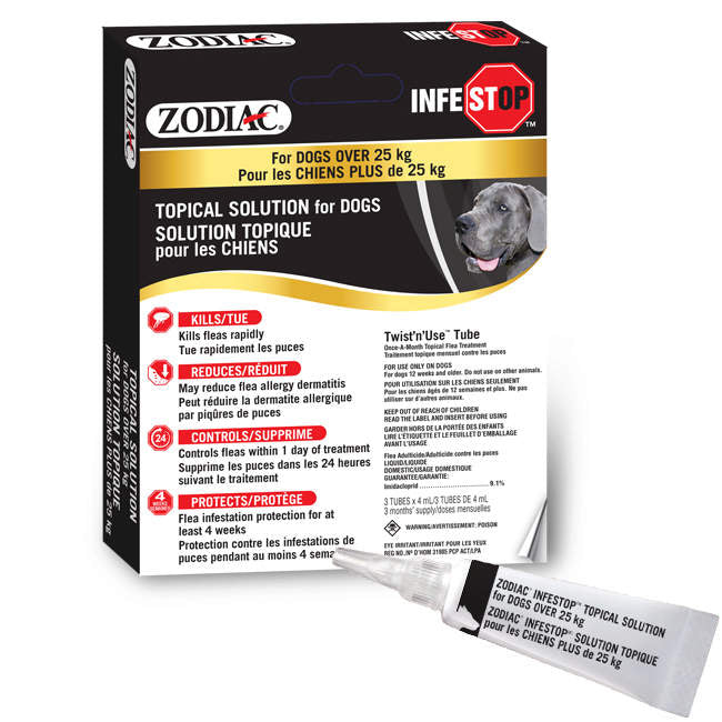 Zodiac INFESTOP Topical Flea Solution for Dogs OVER 25KG