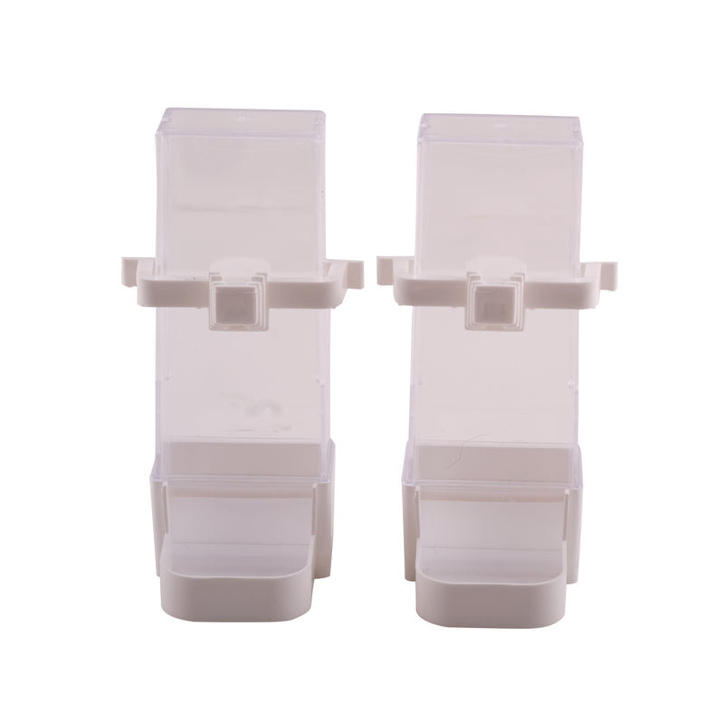 Zolux Chic Loft Plastic Drinkers - White - 2 pack - VP1695